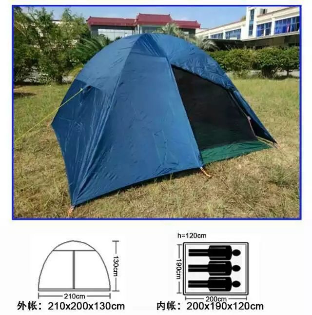 Portable Hiking Shelter 3-4 Person Pop up Camping Tent