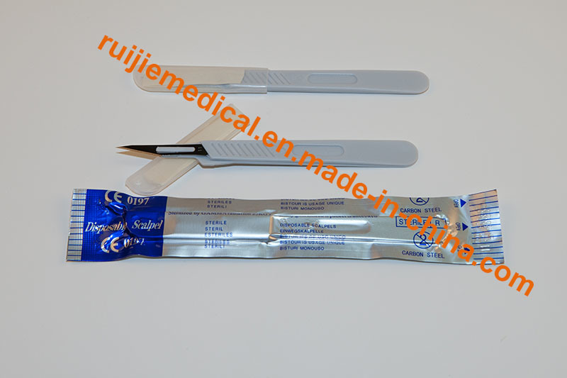 Disposable Steriled Surgical Scalpel Blades with Handle