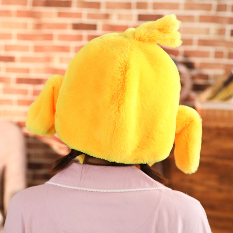 Cute Little Brown Duck Bunny Moving Ears The Ear Hat Photo Props Cosplay Plush Hat Christmas Halloween Birthday Party Dress Up2 Orders