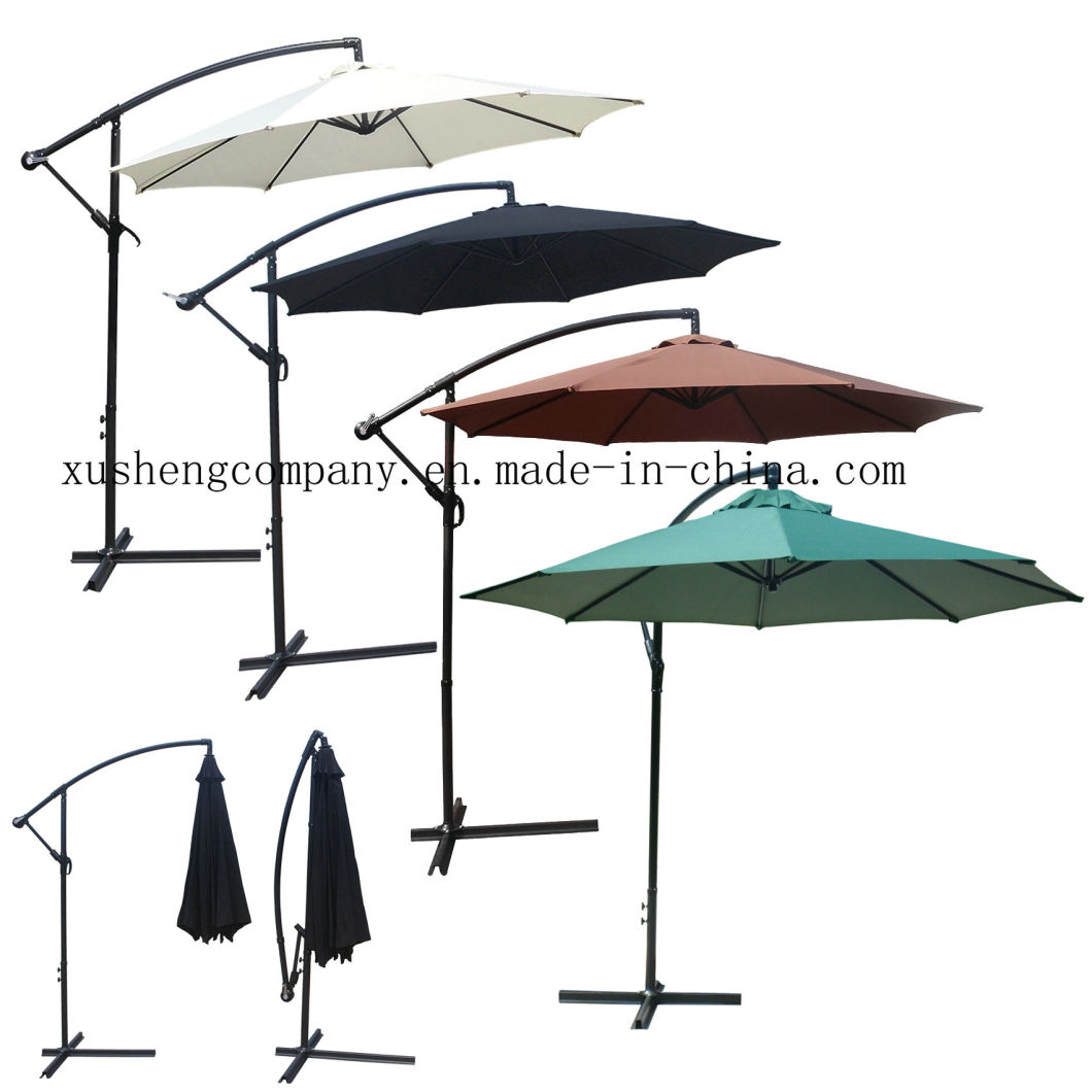 High Quality 3m Steel Hanging Garden Umbrella