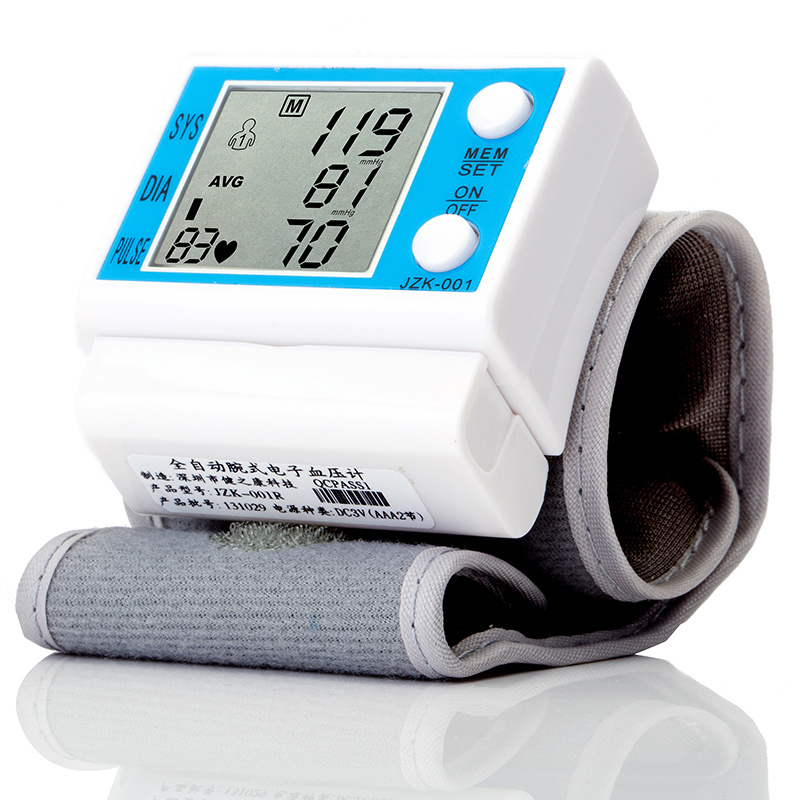 Home Use Automatic Wrist Digital Blood Pressure Monitor