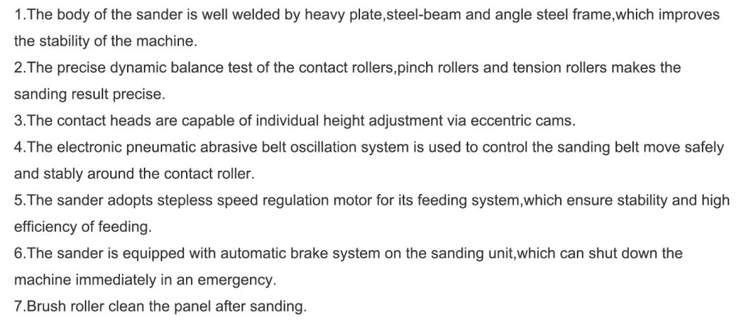 Two Heads Double-Side Thickness Calibrating Wide Belt Wood Sander