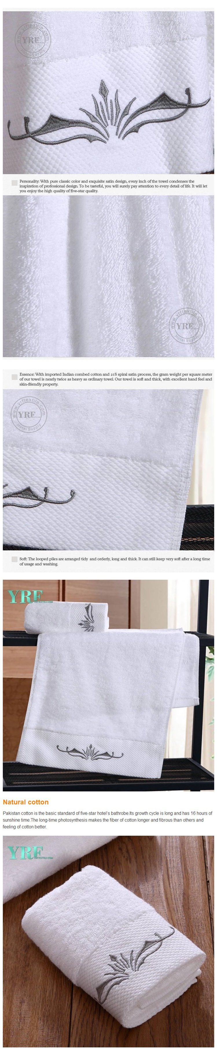 Custom Embroidery Hotel/ SPA/ Gift White Hand Towels