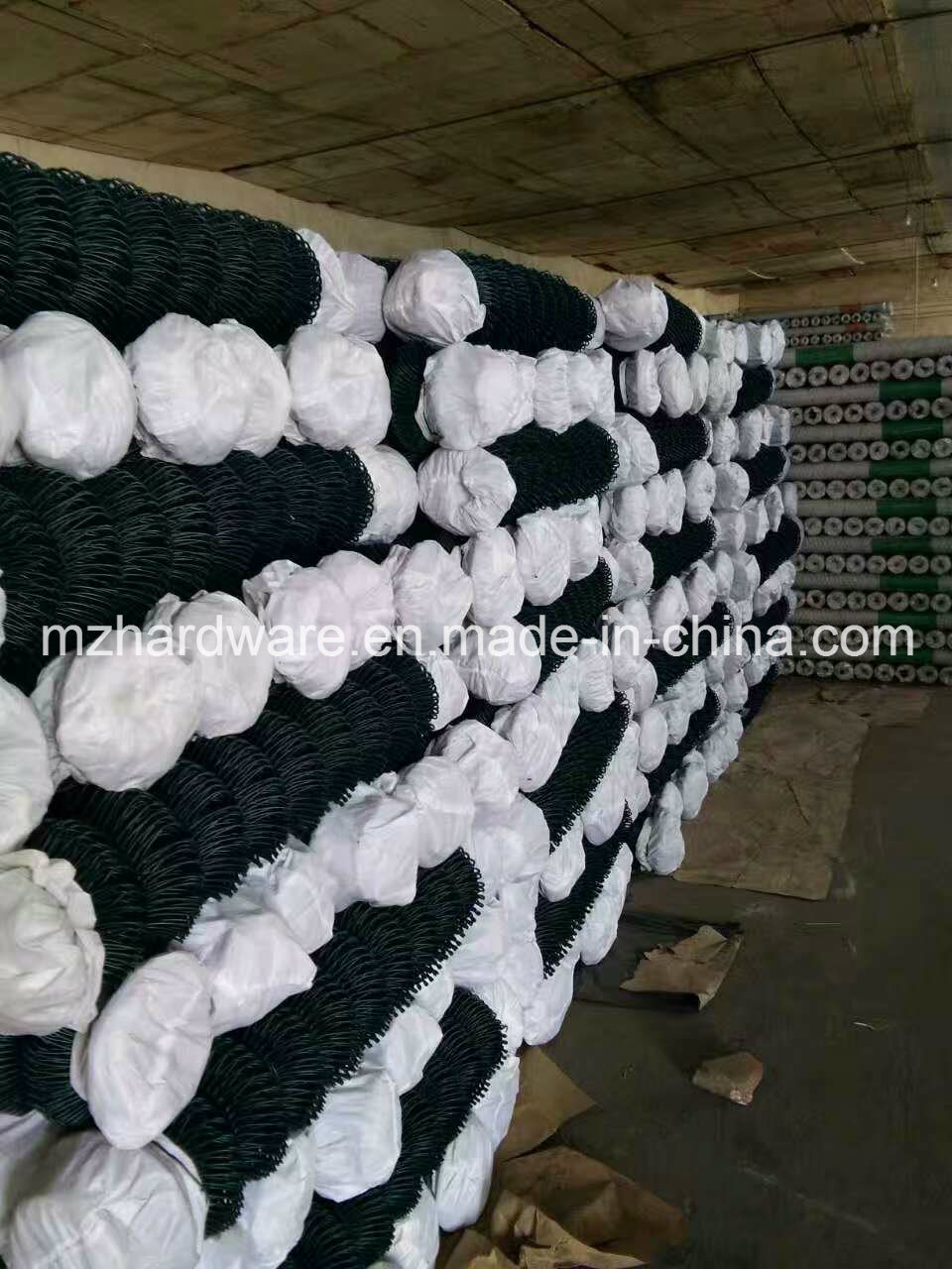 Green Chain Link Fence with PVC Coated for Chicken