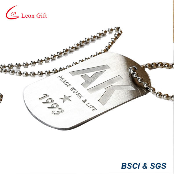 Factory Custom Military Police Metel Dog Tag with Ball Chain