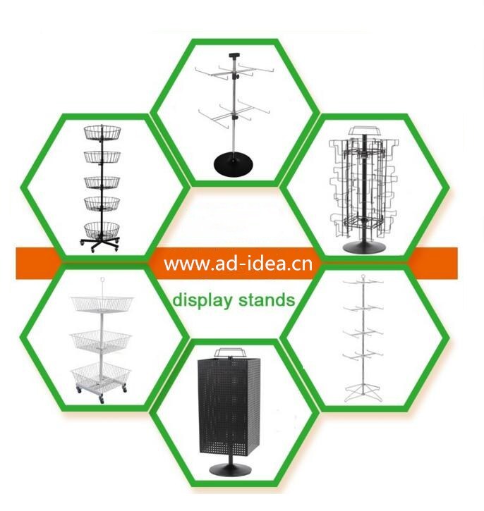 Detachable Advertising Display Metal Wire Rack Display Stand