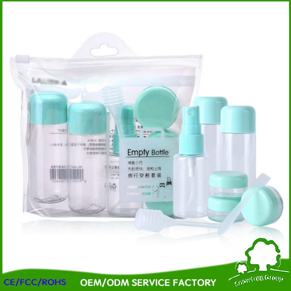 12 PCS Plastic Travel Bottle Makeup Bags Cosmetic Bags