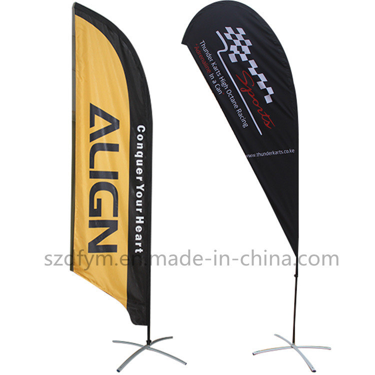 Custom Beach Flag, Outdoor Advertising Banner Supply Flag Pole