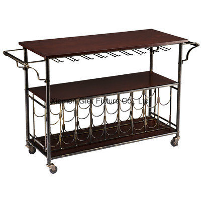 Dalton Kitchen Cart with Wine Rack with CE (G-KC09)