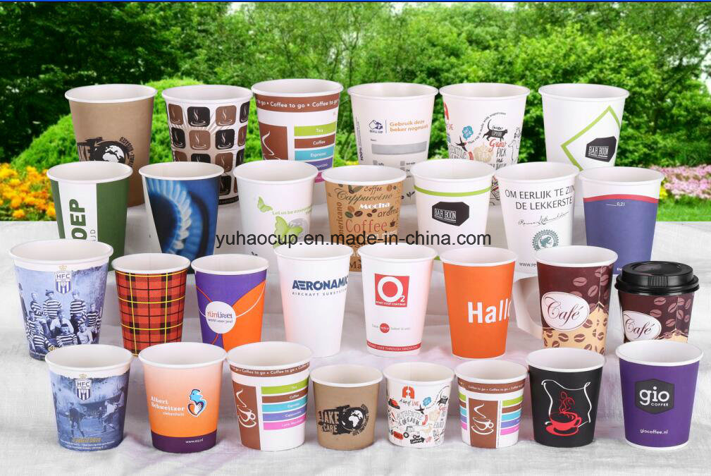 2018 Custom Logo White Single Wall Hot Milk Paper Cup