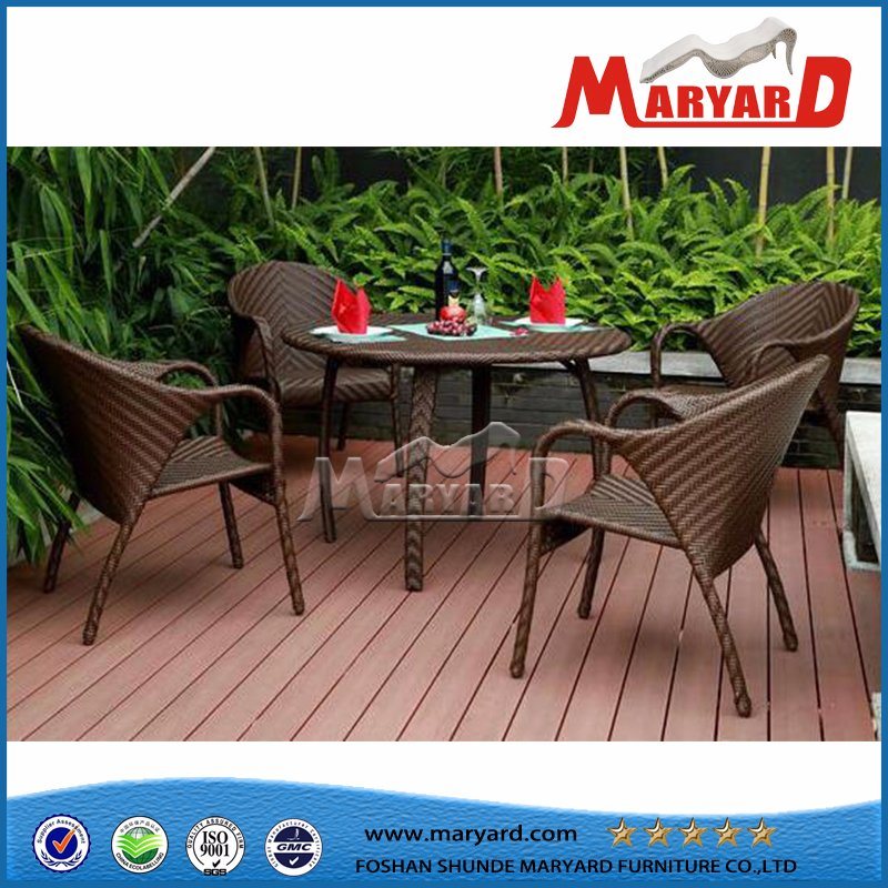 PE Wicker Leisure Dining Set Furniture