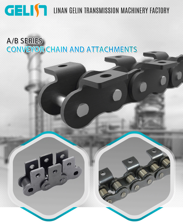 Standard Roller China Manufacturer Double Pitch Conveyor Chains (B series)