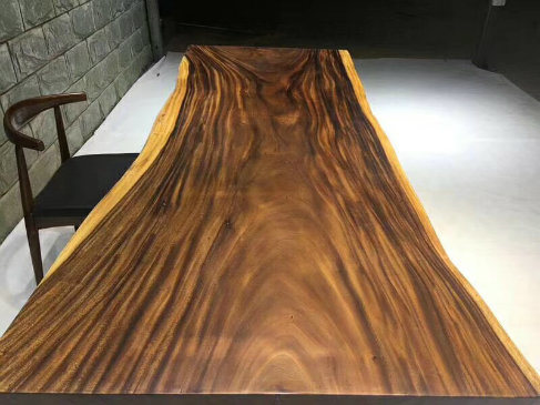 Walnut Solid Wood Coffee Table, Chair Dining Table Top, Work Top Restaurant Table