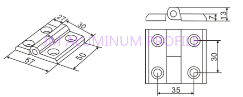 Detachable Hinge/Zinc Hinges 3030/Profile Accessories