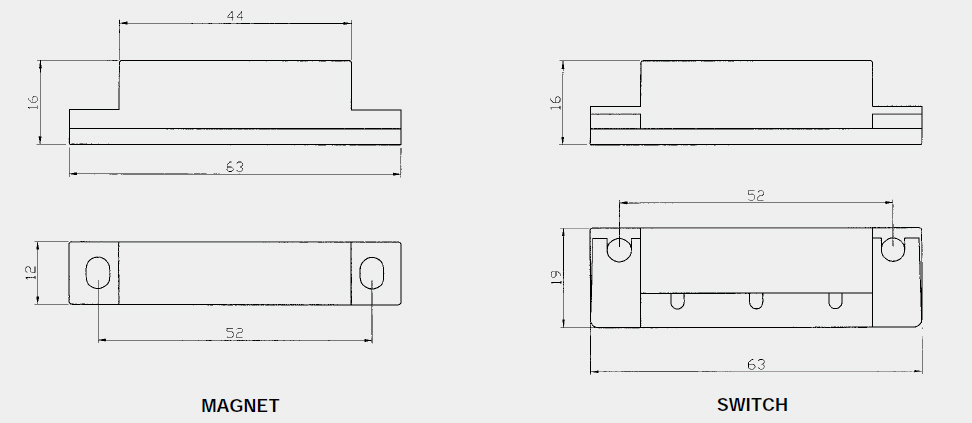 Sentek Magnetic Window Alarm Sensor Door Contacts BS2031