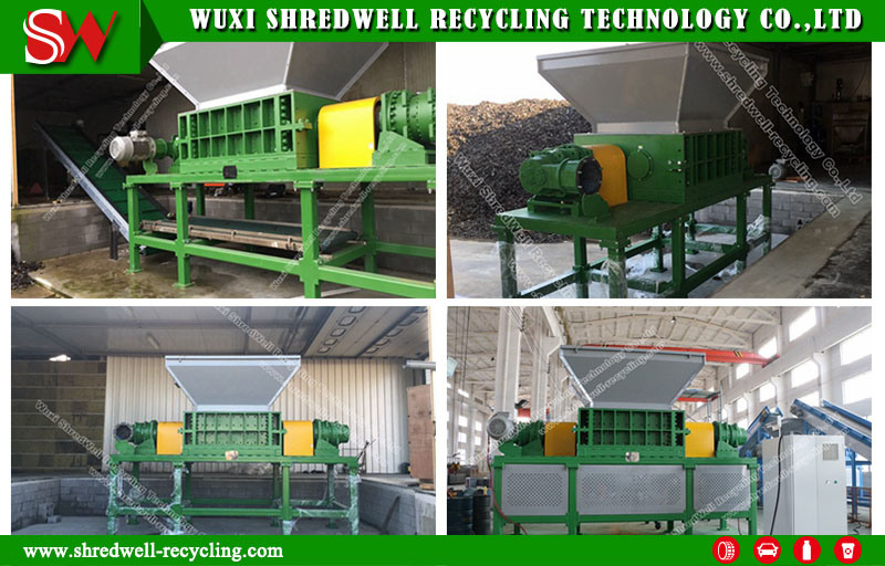 Multi-Function Automatic Double Shaft Tyre Crusher for Scrap Tire/Waste Wood/Plastic/Metal