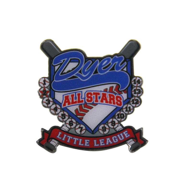 Promotional Gift Custom Made Baseball Lapel Badge Enamel Pin