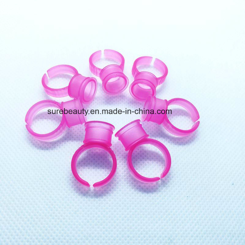 Pink and Clear Color Tattoo Ink Rings M Size Disposable Eyebrow Lip Tattoo Pigments Cup Holder Container Permanent Makeup Tattoo Ink Rings OEM