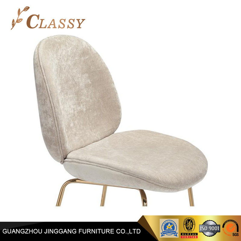 Commerical Bar Furniture Fabric Bar Stool with Metal Frame