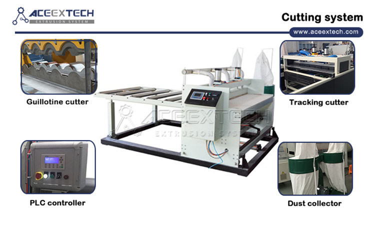 PVC ASA PMMA Composite Glazed Tile Extruder