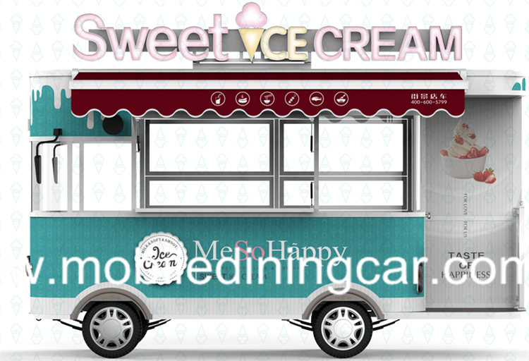 China-Made Durable Small Mobile Electric Ice Cream Cart for Sale