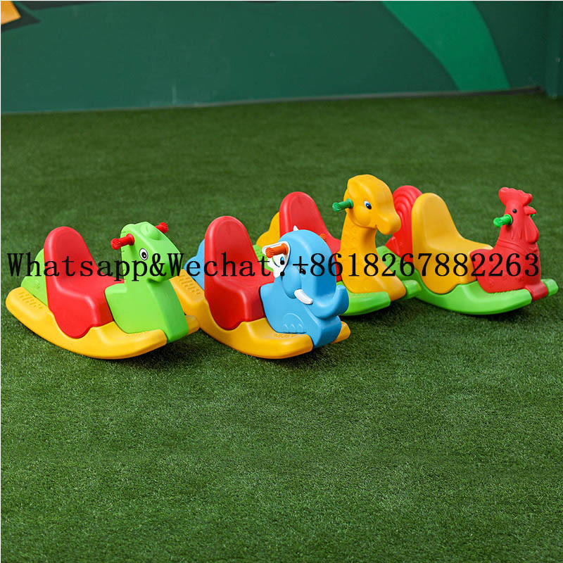 Multicolor Optional Indoor Thickening Children Plastic Rocking Horse for Sale