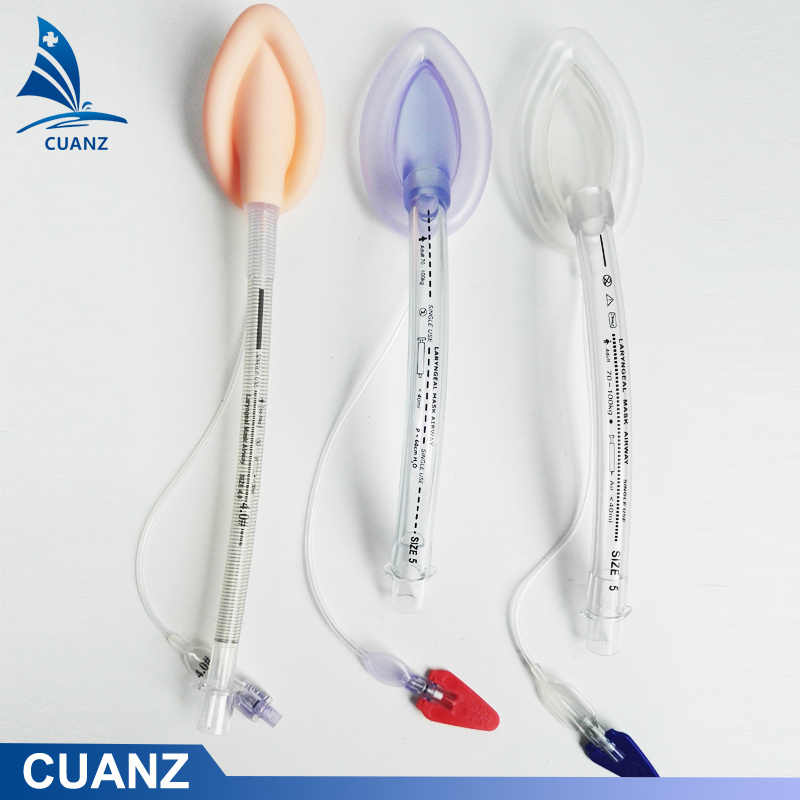 PVC Tube Silicone Mask Laryngeal Mask Ventilation Airway Medical Surgical