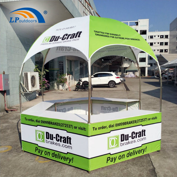Atractive Promotional Hexagonal Circle Booth Counter Tent for Adverting Sale