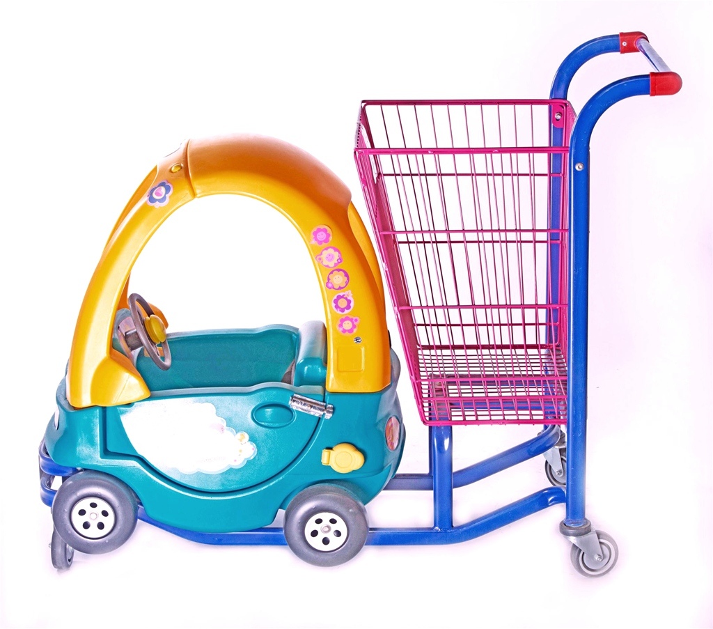 Kids Supermarket Shopping Trolley Cart