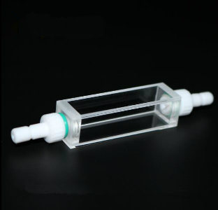 3.5ml Flow Quartz Cell Cuvette with Teflon Tubes