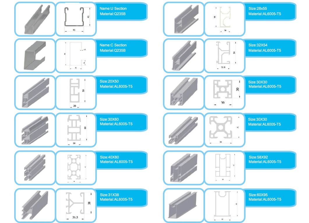 Aluminum Rail Solar Kit Solar Mounting Other Solar Energy Related Products