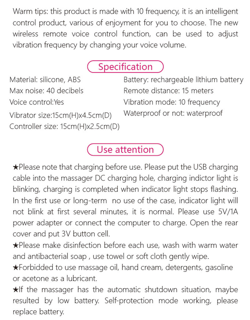 Wireless Voice Control Vibrating Egg Sex Toys for Women Waterproof 10 Mode G-Spot Vibrator Massager Sex Products Adult