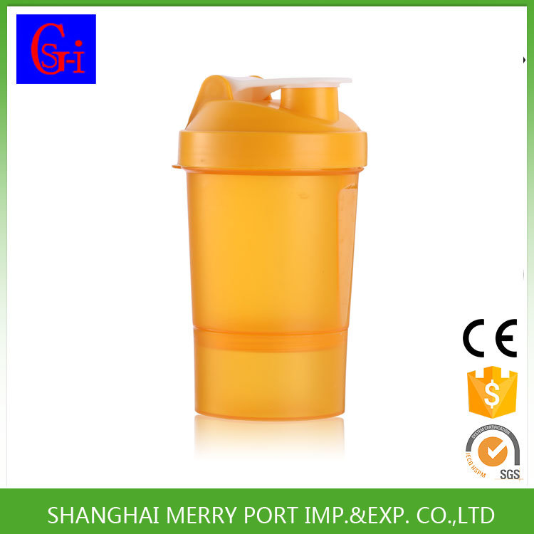 Eco-Friendly Single Layer Plastic Dustproof Shaker Bottle with Metal Ball