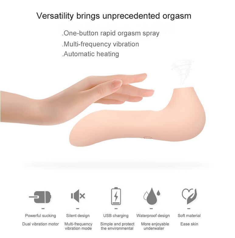 Electric Breast Suck Clitoral Massager Waterproof Vibrator Sex Toy for Sensual Pleasure Enhancer