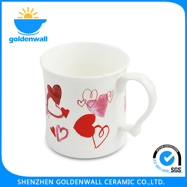 Customize Unique 375ml White Portable Coffee Mug