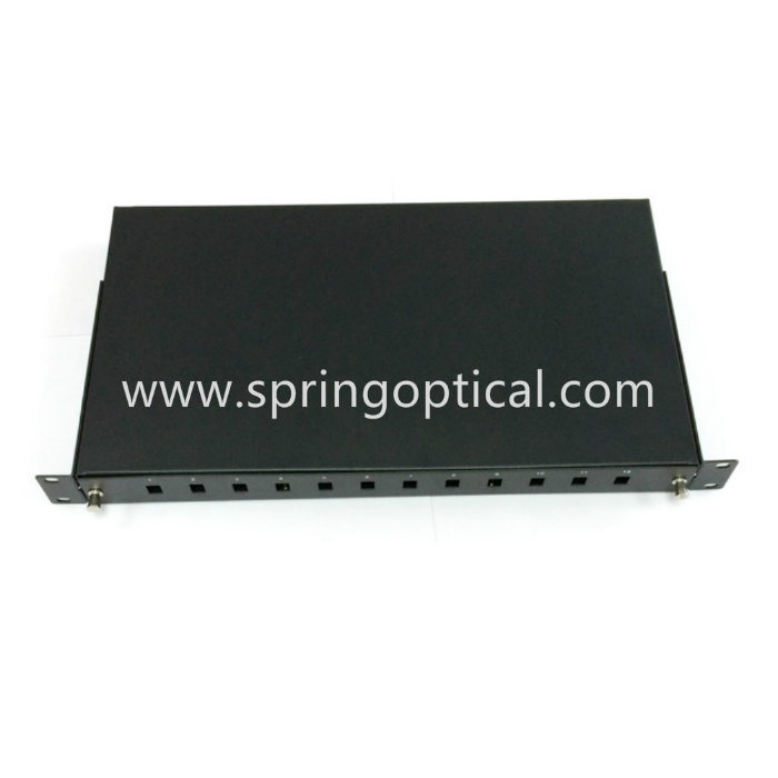 China Factory 1u Rack Mount Optical Fiber Patch Panel Drawer Fiber