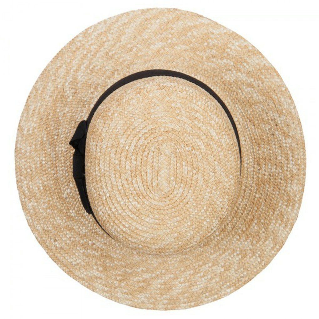 Fashion Factory Upf 50+ Wheat Straw Boater Paper Summer Hat