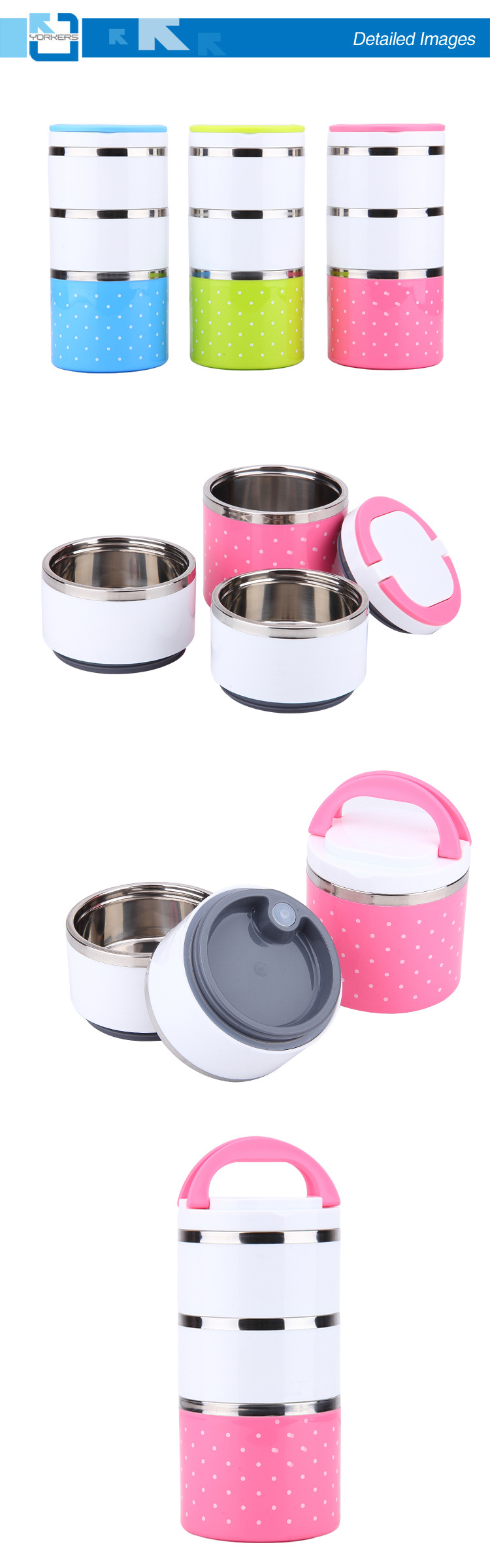 Stainless Steel Bento Lunch Box Food Container for Kids