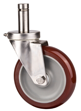 Stem Trolley Medium Duty Caster, 100mmstainless Steel Caster