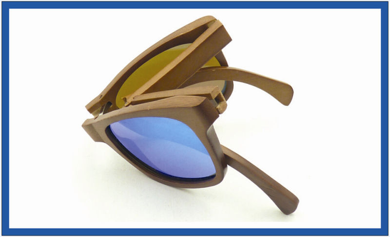 China OEM Trendy Quality Foldable Wooden Sunglasses Wood Material Product Hotsale