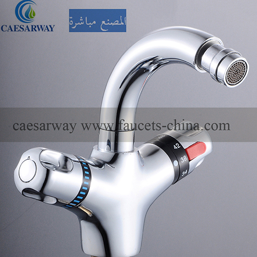 Brass Sanitary Ware Thermostatic Kitchen Sink Mixer Tap Faucet