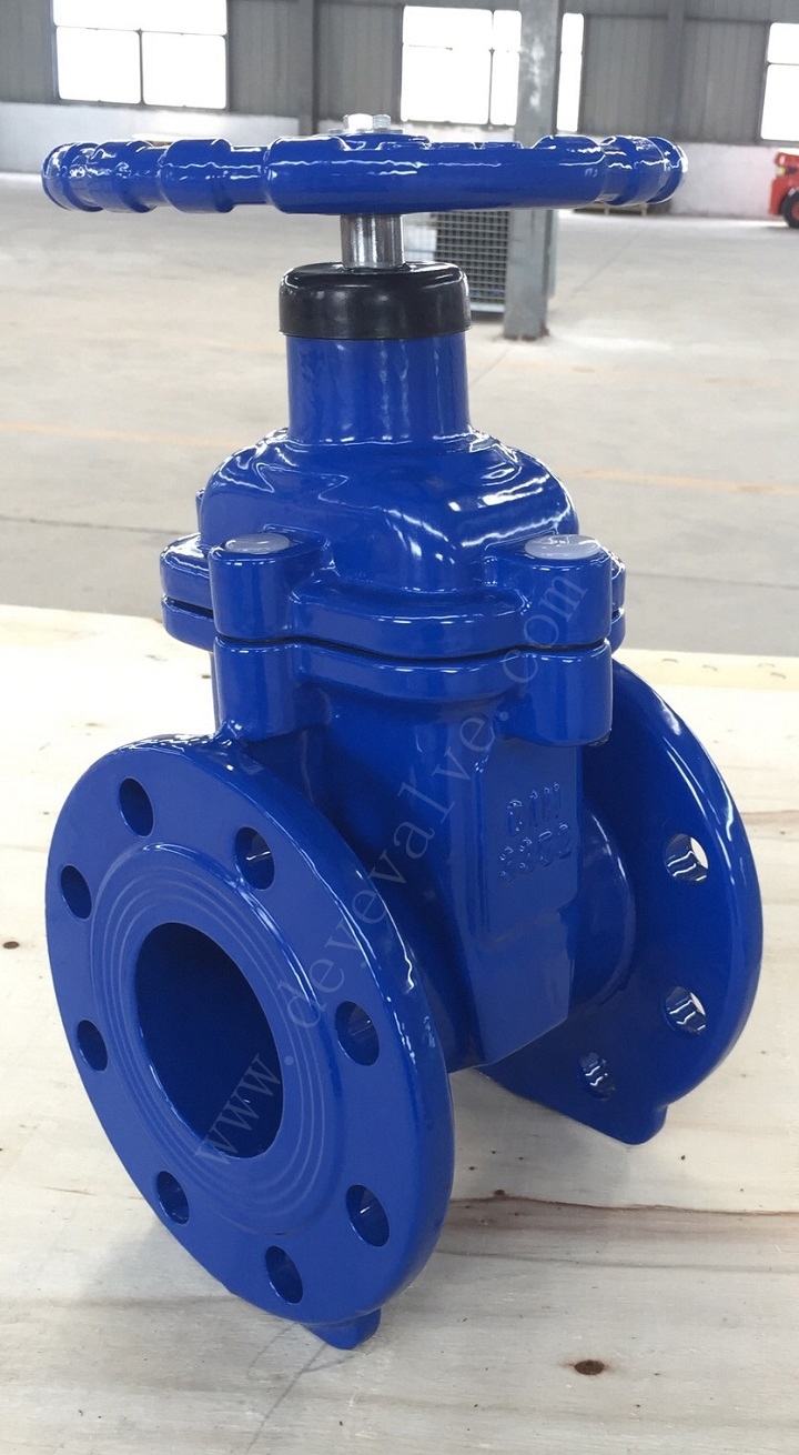 GOST Russia DIN Pn16 Cast Ductile Iron Rubber Seat Wedge Gate Valve