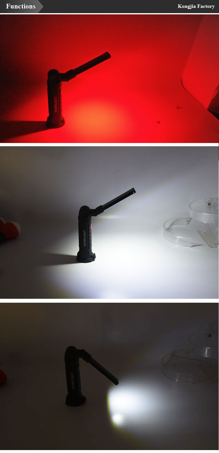 USB Rechargeable COB Tool Light Multi-Function LED Work Light