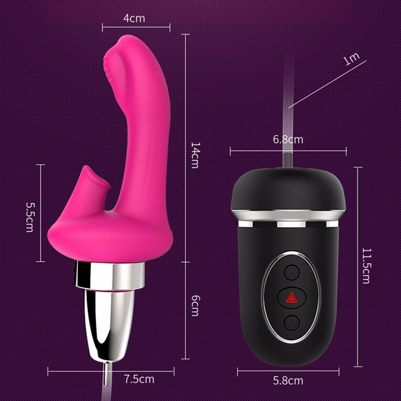 Suction Vibrator, 10 Vibration 5 Suction Modes Clitoral G-Spot Sucking Vibrator Massager Remote Adult Sex Toys for Women