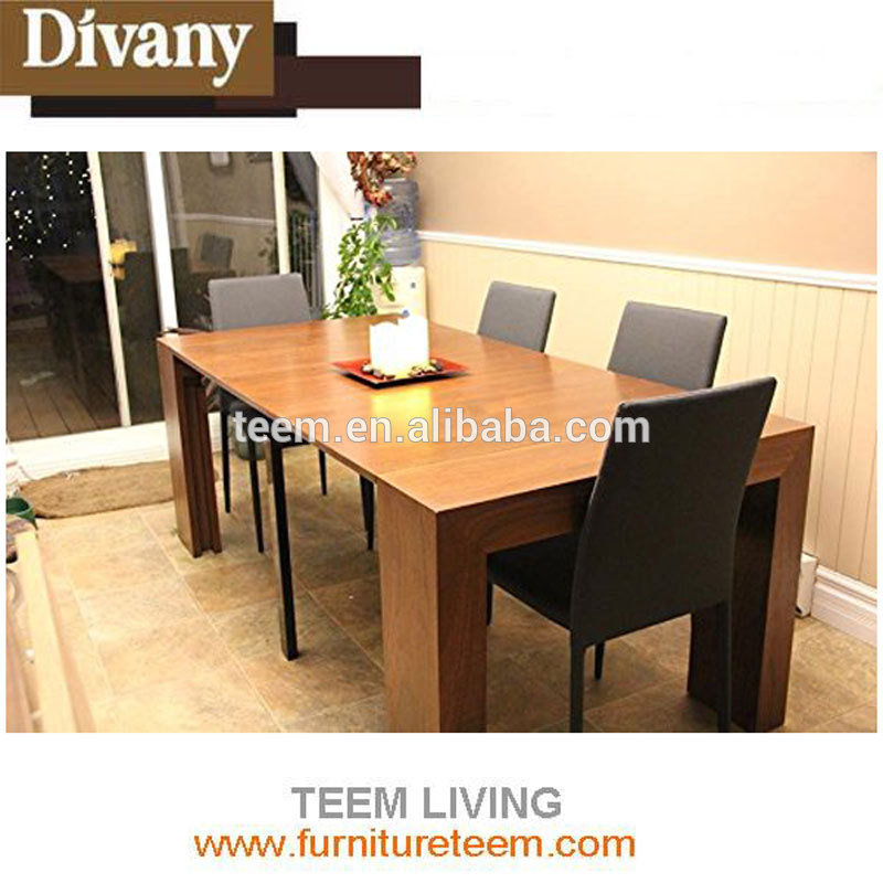 Wooden Transformer Extendable Dining Table, Expands From Console Table to Large Dining Table with Seating 10