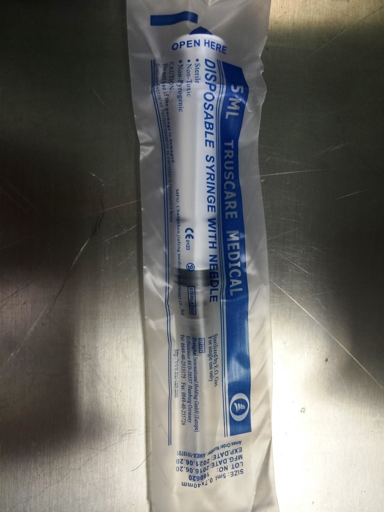 5ml Plastic Luer Slip Luer Lock Medical Disposable Syringe with Needle
