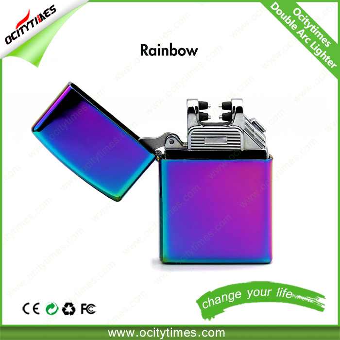 Ocity Times Double Arc Windproof Rechargeable USB Cigarette Lighter