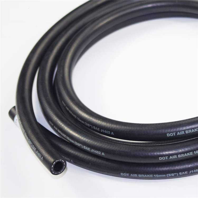 SAE J1402 EPDM Rubber Hose/Heat Resistant Tubing Air Hose/Air Coolant Radiator Brake Hose Black for Truck Parts