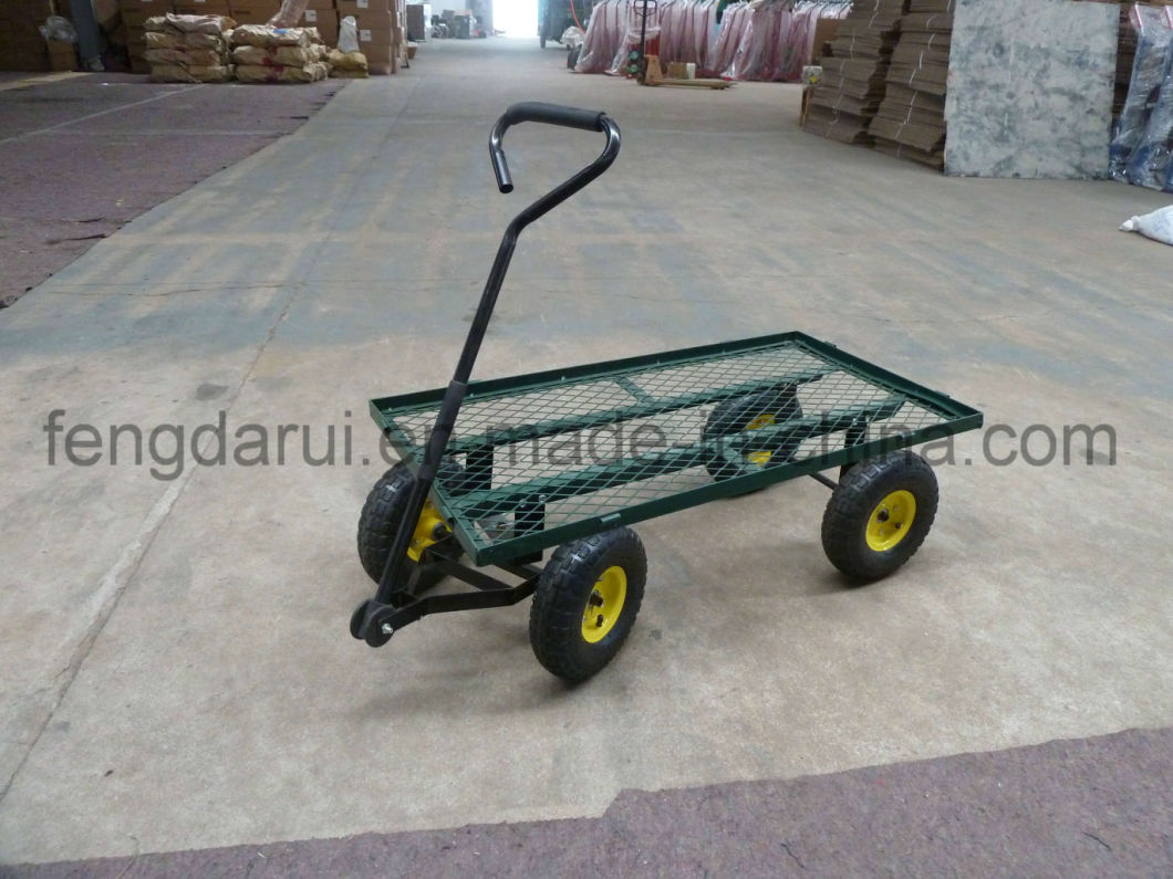 Hand Push 4 Wheel Garden Wagon Tool Cart (TC4206)