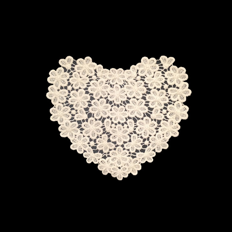 Heart-Shaped Chemical Lace for Women Clothing